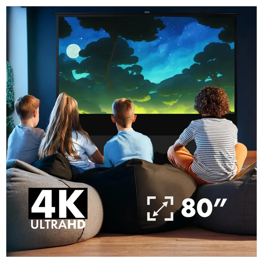 Maclean MC-212 80-tolline põrandale paigaldatav projektsiooniekraan – 11