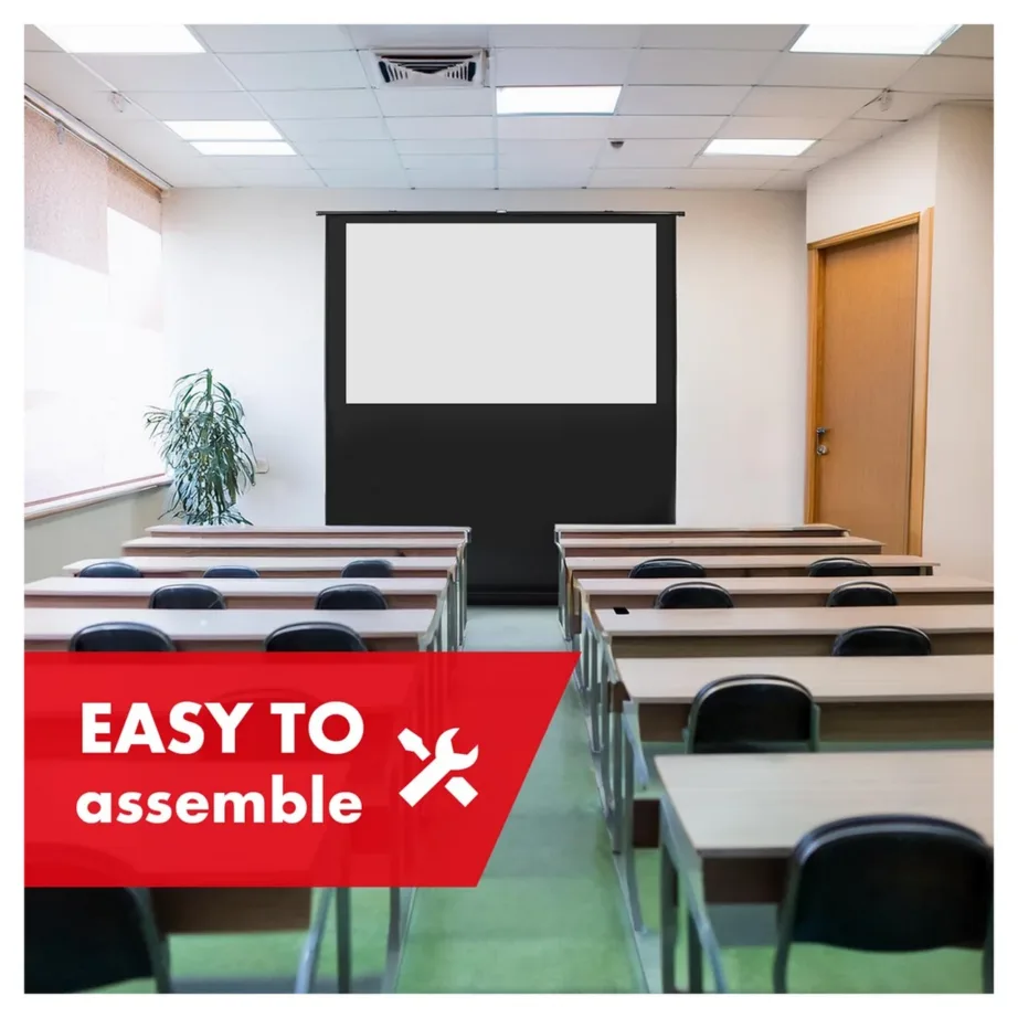 Maclean MC-212 80-tolline põrandale paigaldatav projektsiooniekraan – 9