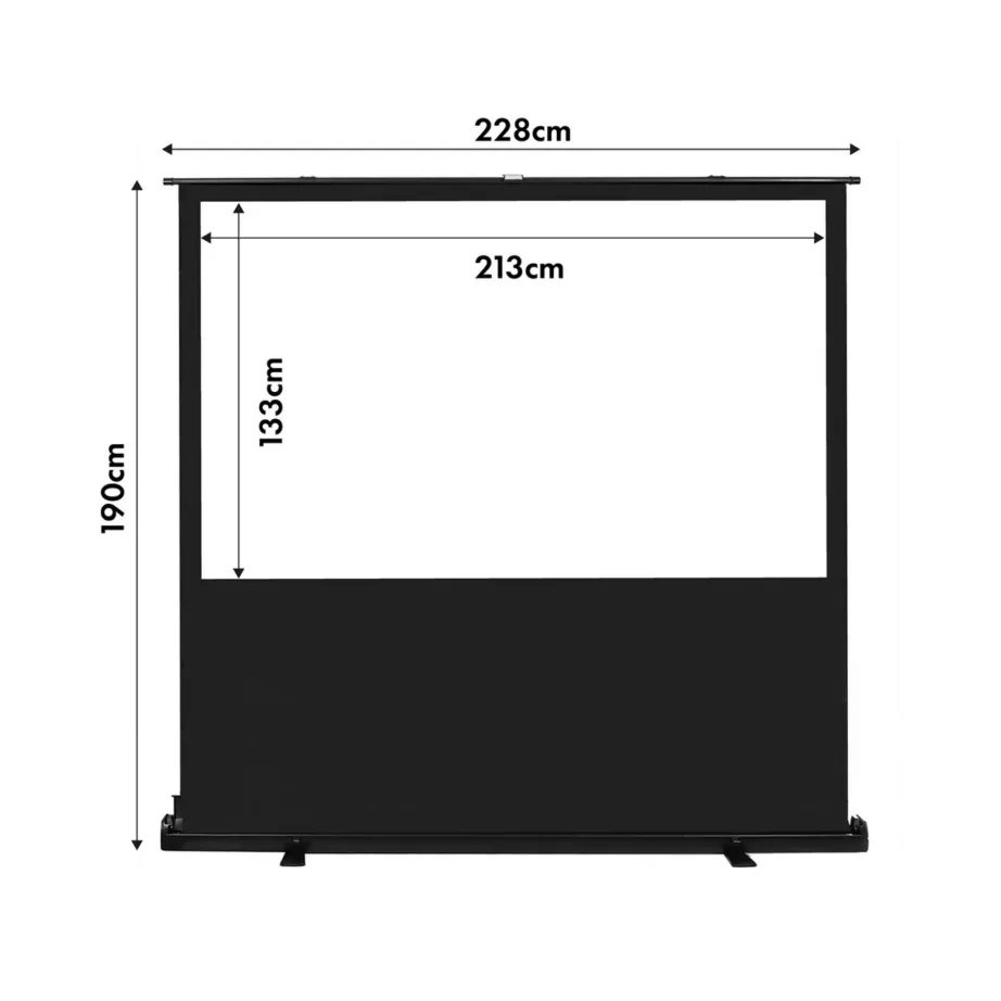 Maclean MC-213 100″ (213×133 cm) vabaal seisev 16:10 projektsiooniekraan – 4