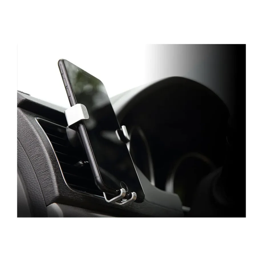 Maclean MC-324 valge universaalne autotelefoni hoidik ventilatsiooniavale, gravitatsiooniline, reguleeritava laiusega, kuni 90 mm – 2