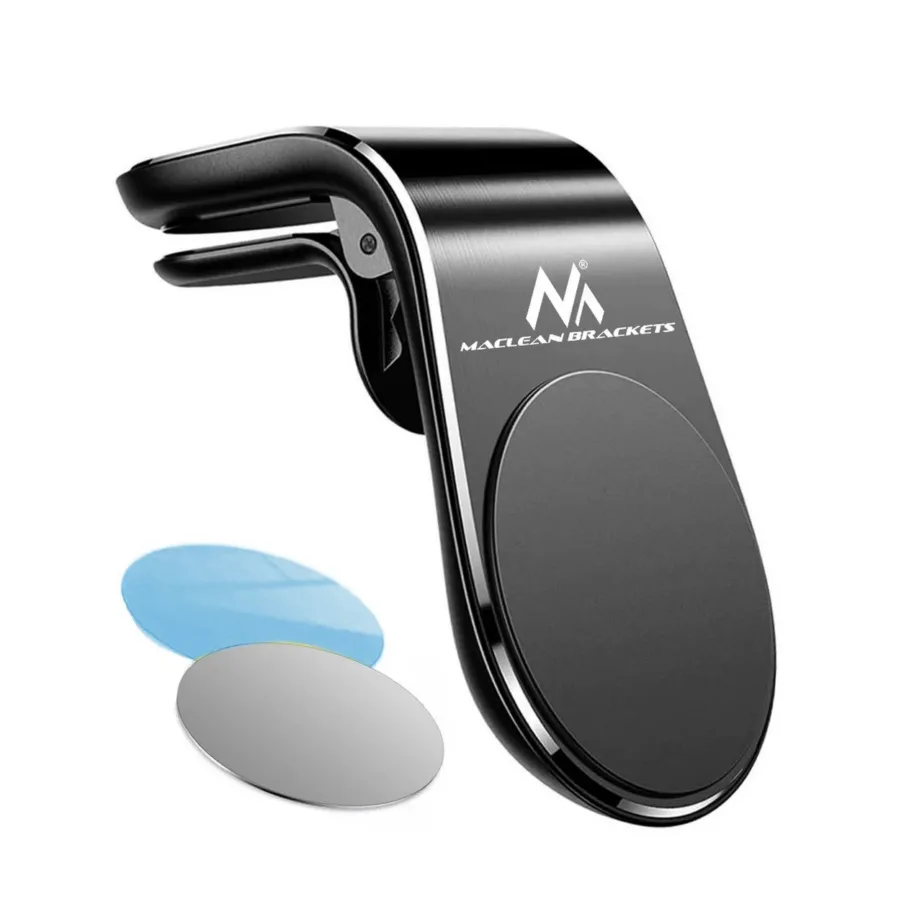 Maclean MC-326 valge magnetiline telefonihoidik autosse ventilatsioonivõrele, 1 tk – 2