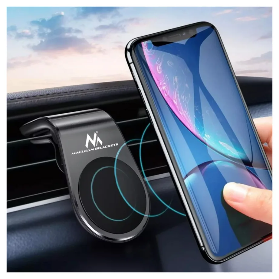 Maclean MC-326 valge magnetiline telefonihoidik autosse ventilatsioonivõrele, 1 tk – 4