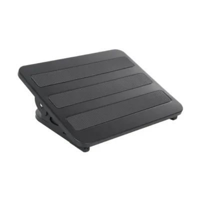 Maclean MC-831 38x30 cm metallist reguleeritav must jalatugi libisemisvastase põhjaga, kandevõimega 20 kg