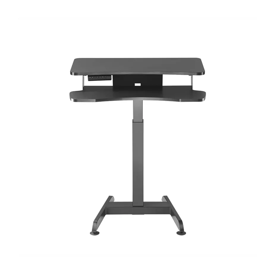 Maclean MC-835 elektriliselt reguleeritava kõrgusega must terasest töölaud, 72–122 cm, kandevõime 37 kg – 3