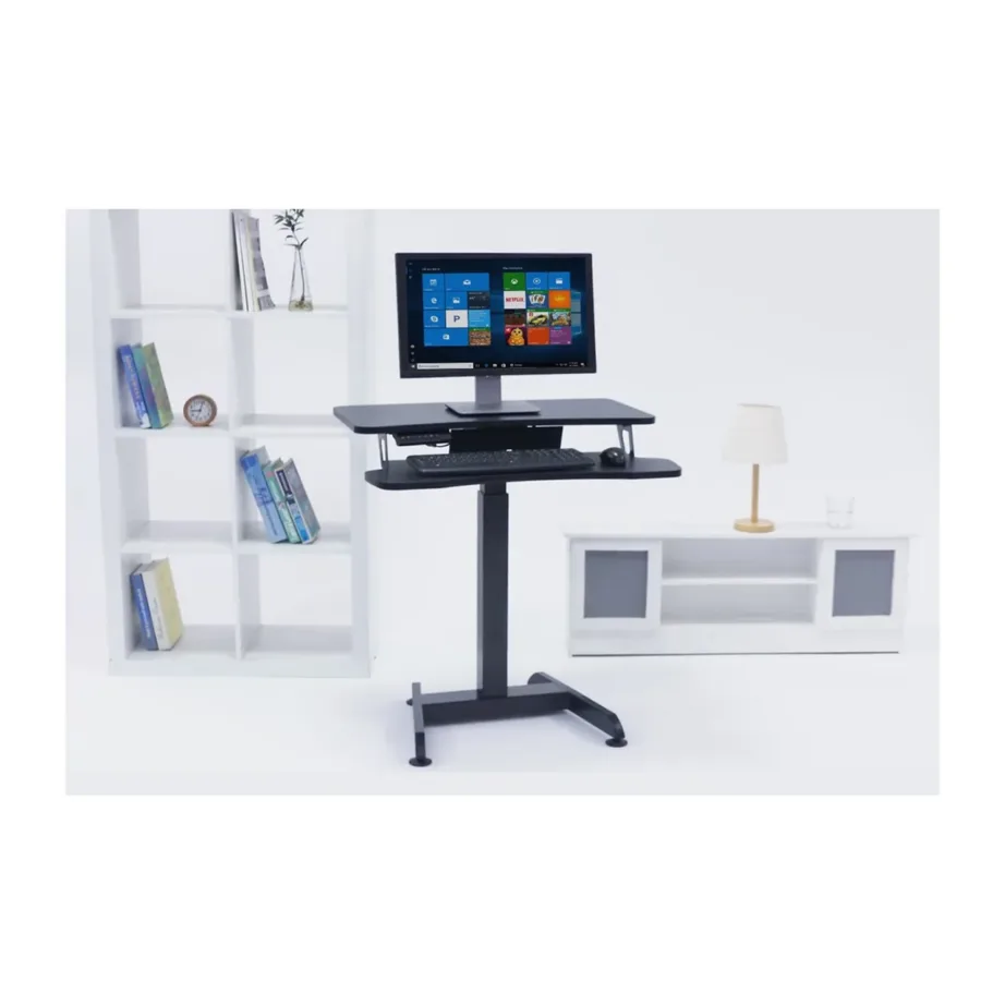 Maclean MC-835 elektriliselt reguleeritava kõrgusega must terasest töölaud, 72–122 cm, kandevõime 37 kg – 4