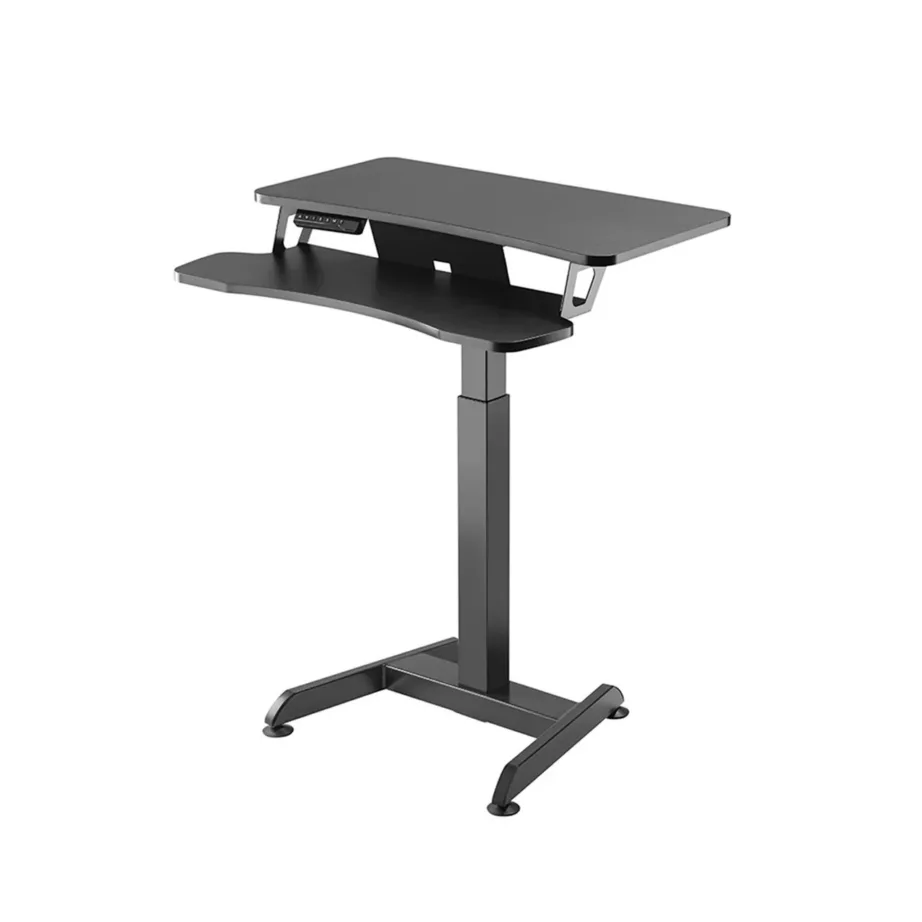 Maclean MC-835 elektriliselt reguleeritava kõrgusega must terasest töölaud, 72–122 cm, kandevõime 37 kg – 5