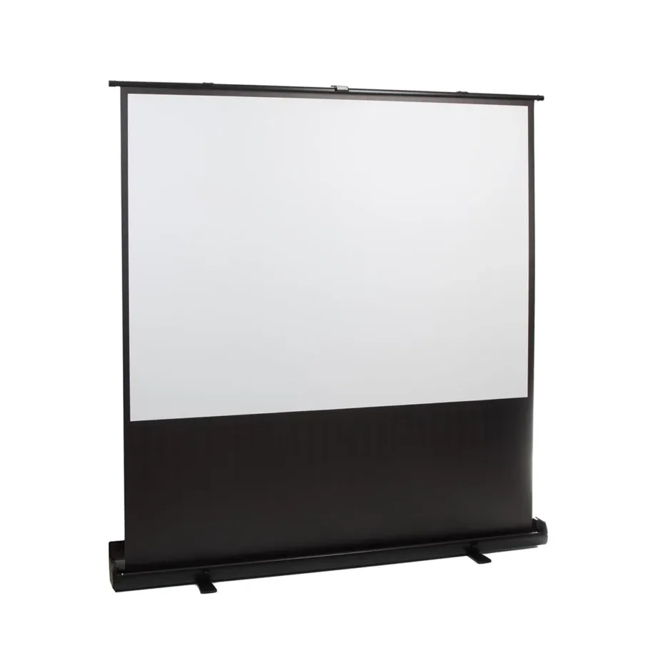 Maclean MC-963 86″ põrandale paigaldatav valge projektsiooniekraan 172×130 cm 4:3, kaasaskantav, 160° vaatenurk, 13 kg – 9