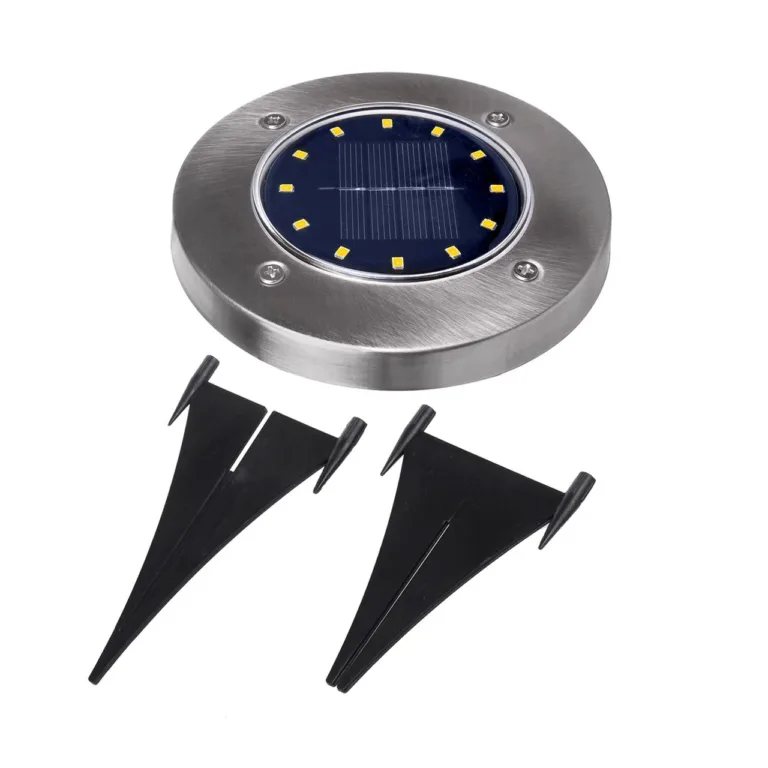 Maclean MCE318 0,7 W must päikeseenergial LED aialamp, 12 LED, 4000K, IP44, 200x250x110 mm, välitingimustesse