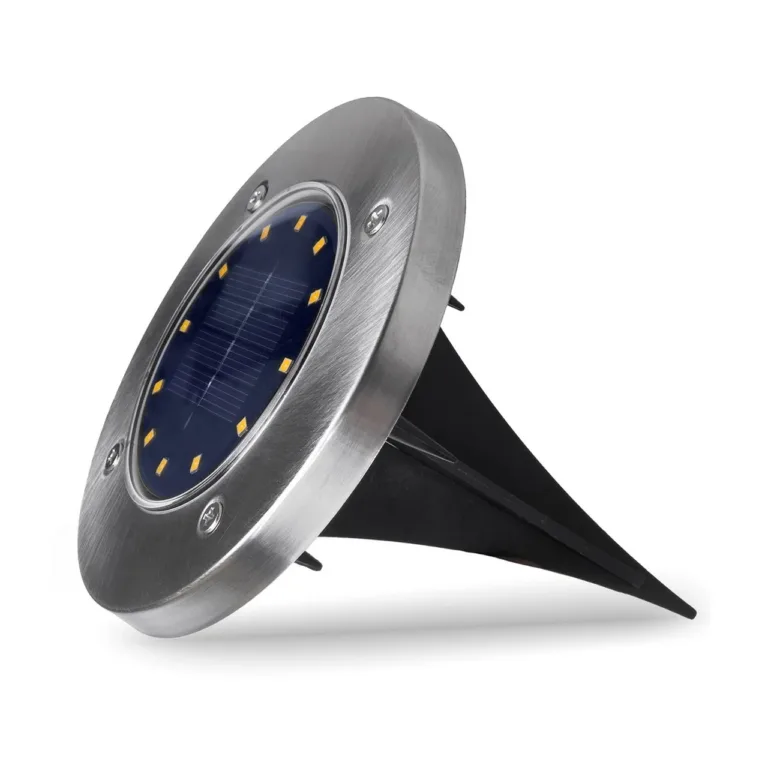 Maclean MCE318 0,7 W must päikeseenergial LED aialamp, 12 LED, 4000K, IP44, 200x250x110 mm, välitingimustesse