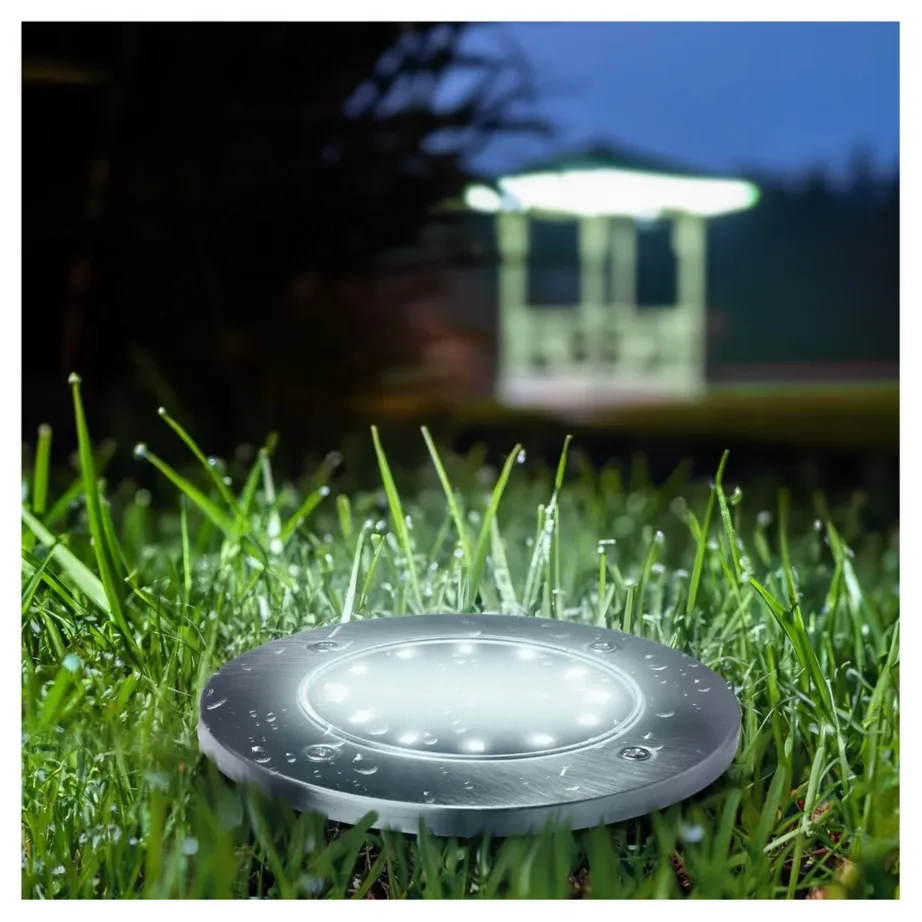 Maclean MCE318 0,7 W must päikeseenergial LED aialamp, 12 LED, 4000K, IP44, 200x250x110 mm, välitingimustesse – 5