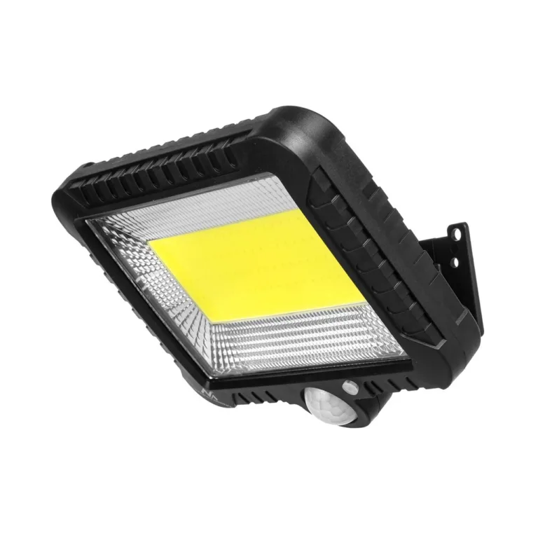 Maclean MCE438 5W 400 lm 160x150x80 mm must päikeseenergial töötav LED välisseinalamp liikumisanduriga, IP44, valge valgus