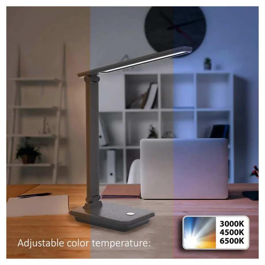 Maclean MCE614 B 9W must LED lauavalgusti, hämardatav ja kallutatav, 1 pirn, kodukontorisse – 5