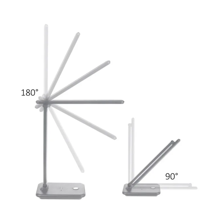 Maclean MCE614W 9W valge dimmerdatav LED lauavalgusti reguleeritava kaldega, 3000K/4500K/6500K, kodukontorisse