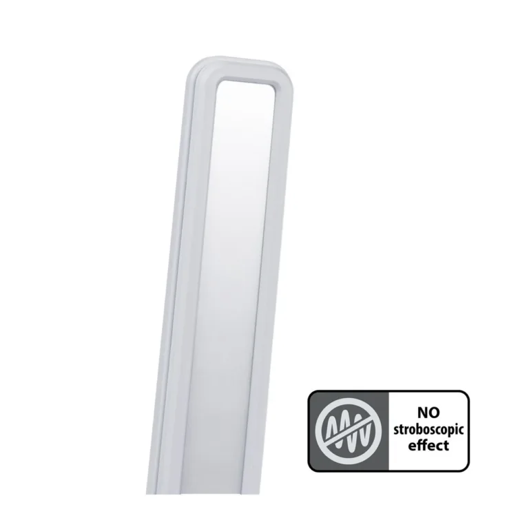 Maclean MCE614W 9W valge dimmerdatav LED lauavalgusti reguleeritava kaldega, 3000K/4500K/6500K, kodukontorisse