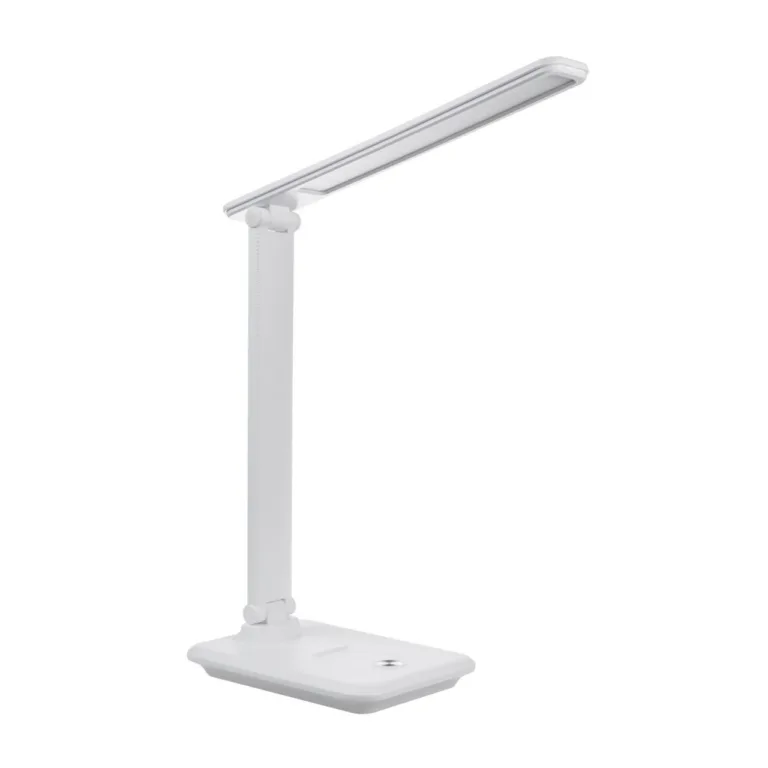 Maclean MCE614W 9W valge dimmerdatav LED lauavalgusti reguleeritava kaldega, 3000K/4500K/6500K, kodukontorisse