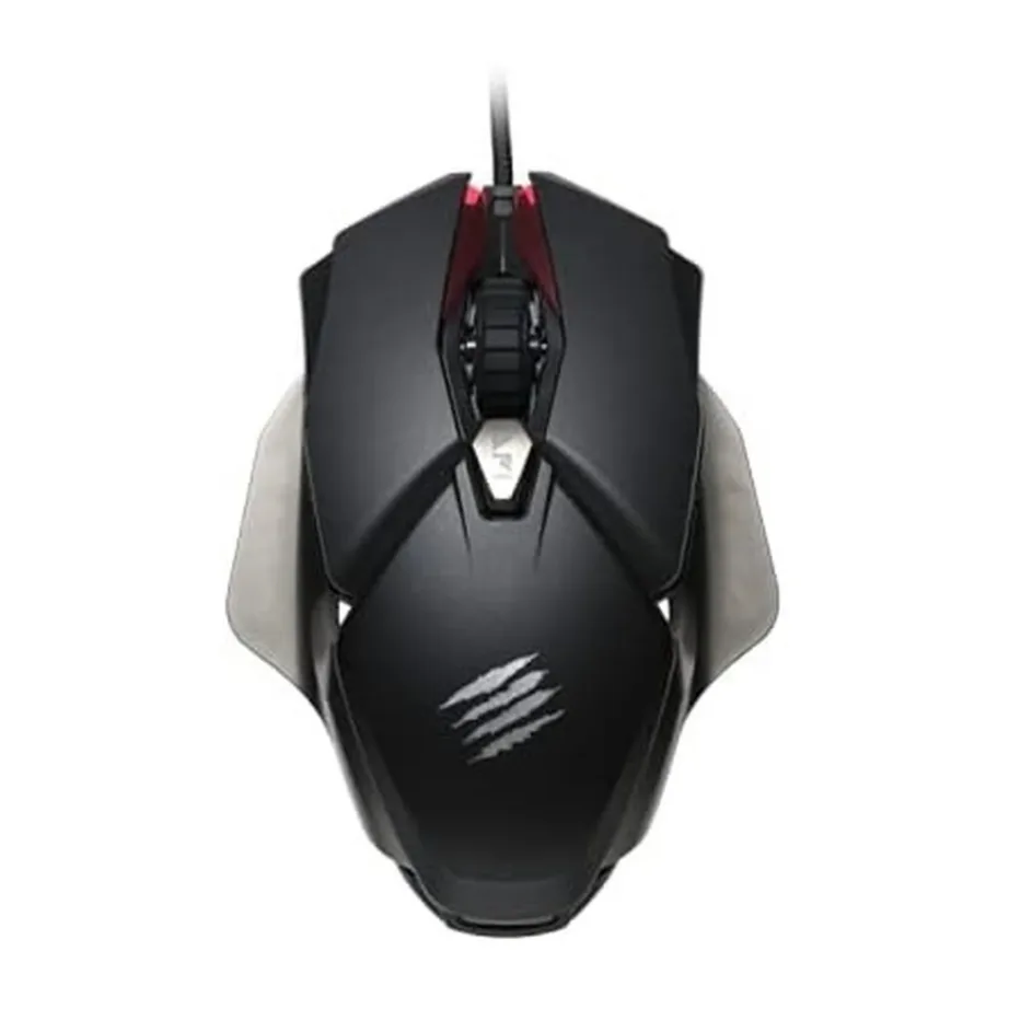Mad Catz B.A.T. 6+ must 16000 DPI RGB-valgustusega 10-nupuline juhtmega optiline mängurihiir, ambidextrous, 1,8 m USB-kaabel – 2