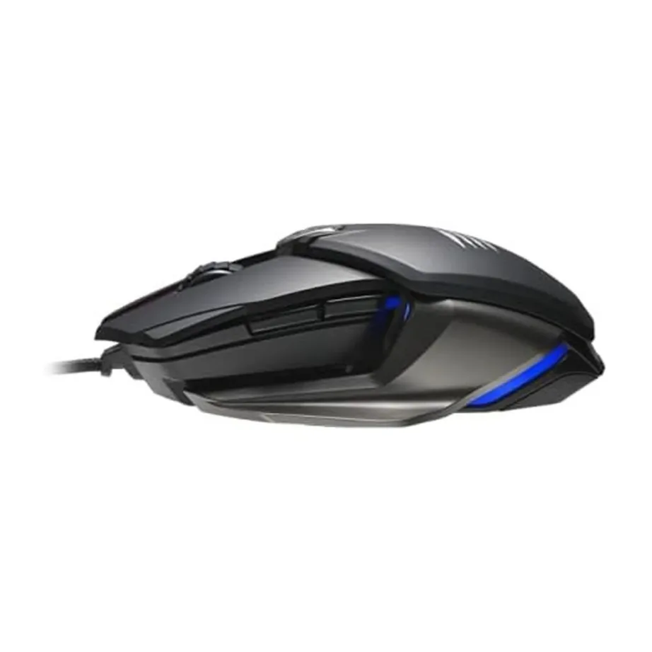 Mad Catz B.A.T. 6+ must 16000 DPI RGB-valgustusega 10-nupuline juhtmega optiline mängurihiir, ambidextrous, 1,8 m USB-kaabel – 3