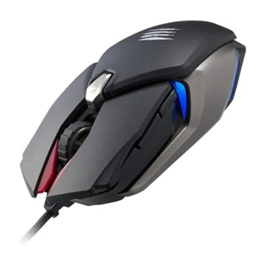 Mad Catz B.A.T. 6+ must 16000 DPI RGB-valgustusega 10-nupuline juhtmega optiline mängurihiir, ambidextrous, 1,8 m USB-kaabel – 4