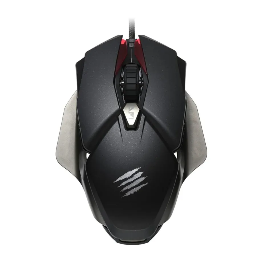 Mad Catz B.A.T. 6+ must 16000 DPI RGB-valgustusega 10-nupuline juhtmega optiline mängurihiir, ambidextrous, 1,8 m USB-kaabel – 5