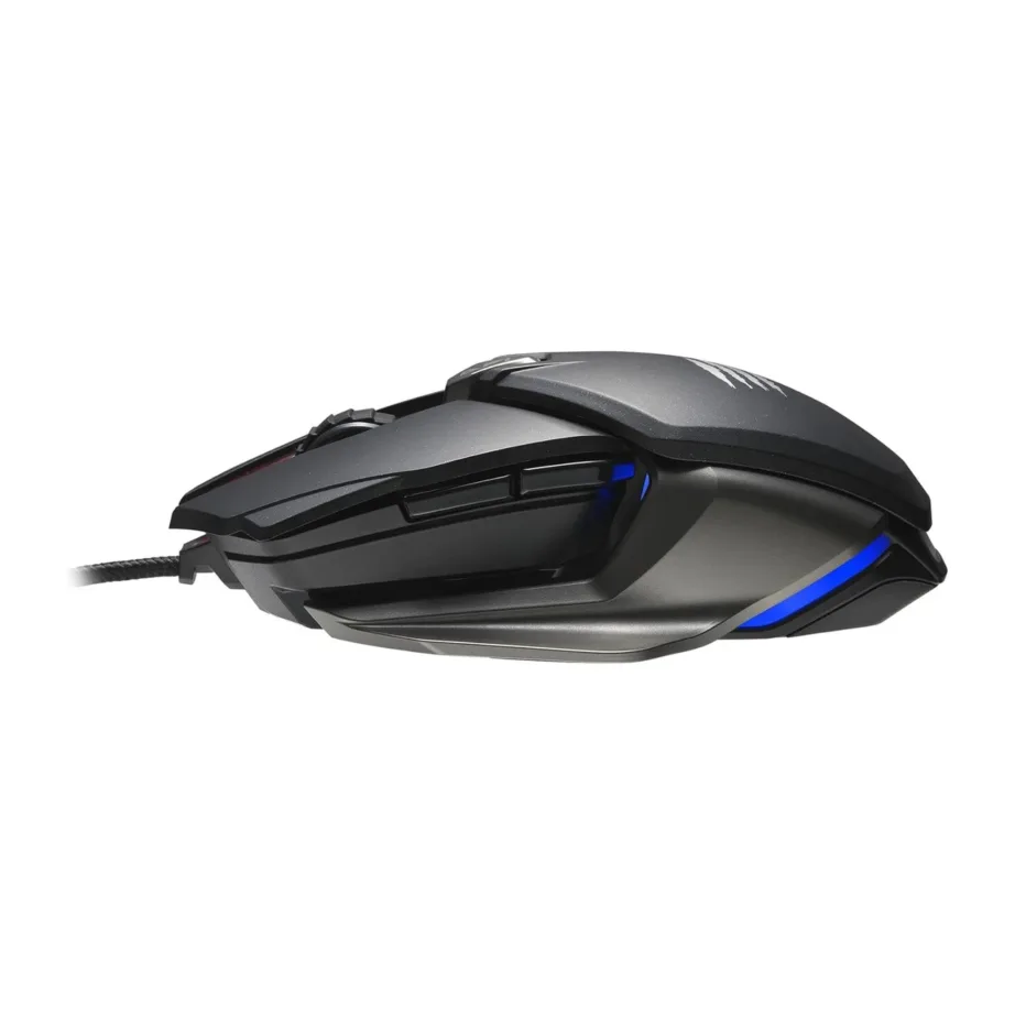 Mad Catz B.A.T. 6+ must 16000 DPI RGB-valgustusega 10-nupuline juhtmega optiline mängurihiir, ambidextrous, 1,8 m USB-kaabel – 7