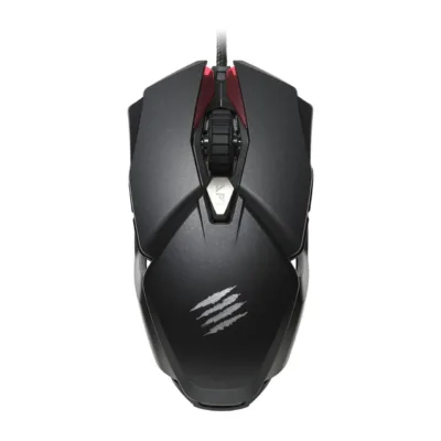 Mad Catz B.A.T. 6+ must 16000 DPI RGB-valgustusega 10-nupuline juhtmega optiline mängurihiir, ambidextrous, 1,8 m USB-kaabel