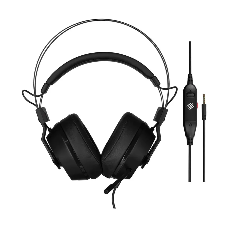 Mad Catz F.R.E.Q. 2 must 280 g juhtmega binauraalne mänguripeakomplekt 3,5 mm ühendusega, neodüümielementide ja mürasummutusega mikrofoniga – 6