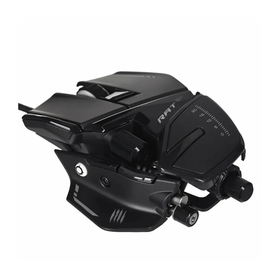 Mad Catz R.A.T. 8+ MR05DCINBL000-0 16000 DPI optiline mängurihiir, 11 nuppu, must, USB, paremakäeline – 11