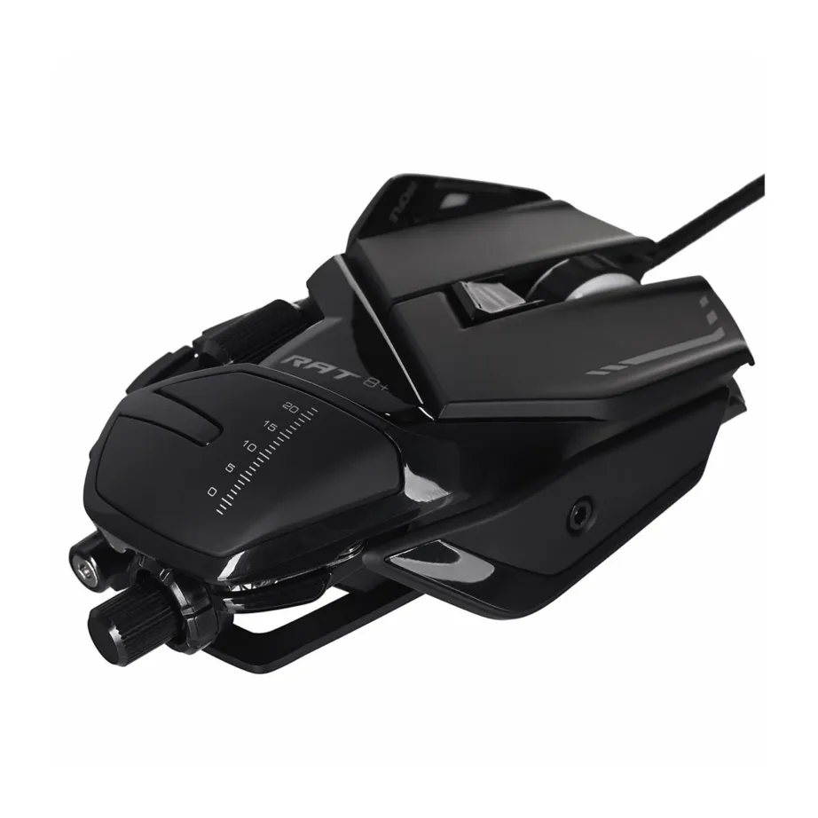 Mad Catz R.A.T. 8+ MR05DCINBL000-0 16000 DPI optiline mängurihiir, 11 nuppu, must, USB, paremakäeline – 10