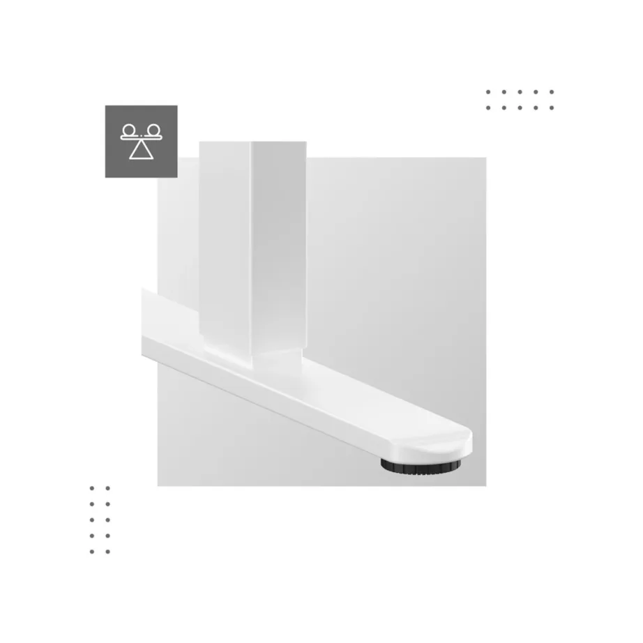 Mark Adler MA-Leader 7.0 White 120×60 cm elektriline reguleeritava kõrgusega kirjutuslaud, metallraam, mälufunktsioon ja seljakotihoidik, kandevõime kuni 80 kg kontorisse ja kodukontorisse – 11