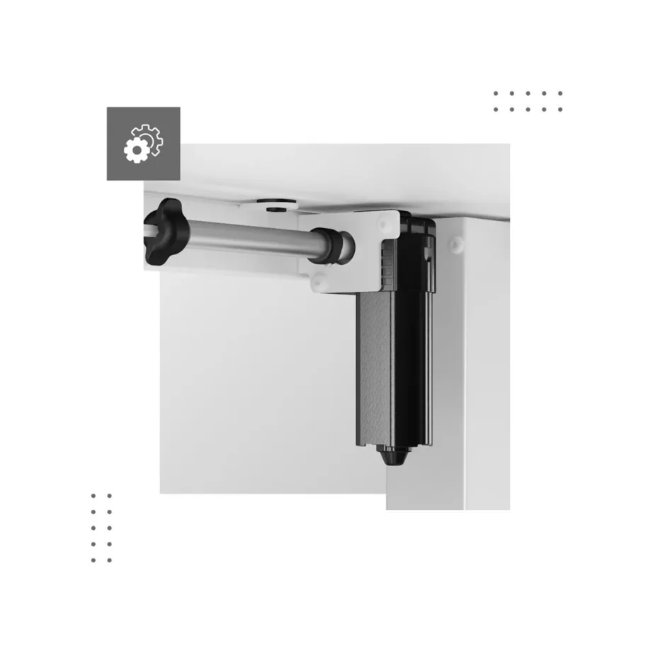 Mark Adler MA-Leader 7.0 White 120×60 cm elektriline reguleeritava kõrgusega kirjutuslaud, metallraam, mälufunktsioon ja seljakotihoidik, kandevõime kuni 80 kg kontorisse ja kodukontorisse – 10