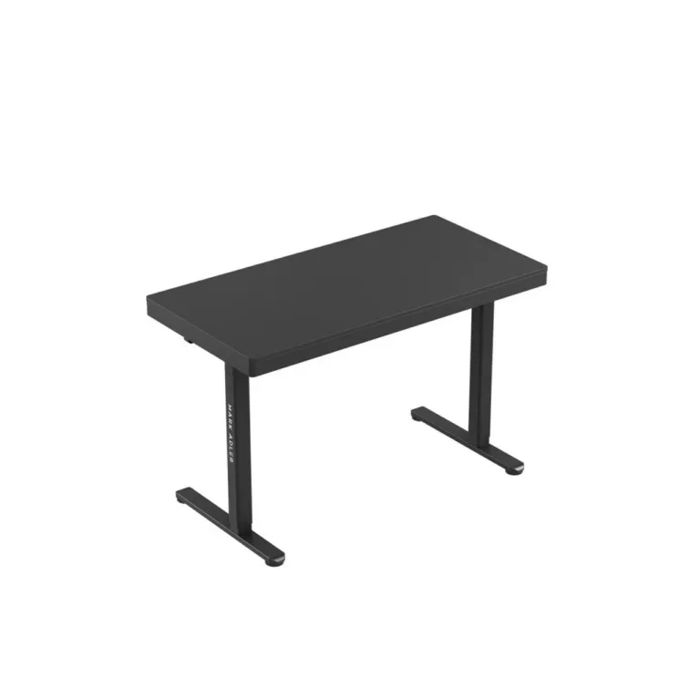 MARK ADLER MA-Leader 8.2 Black 120x60 cm reguleeritava kõrgusega elektriline töölaud, 1 sahtel, USB ja USB-C pesad, must metallraam – kodukontorisse ja mängimiseks, kandevõime 70 kg