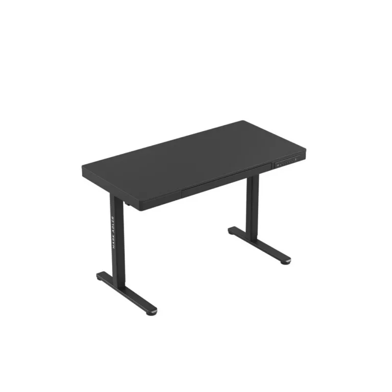 MARK ADLER MA-Leader 8.2 Black 120x60 cm reguleeritava kõrgusega elektriline töölaud, 1 sahtel, USB ja USB-C pesad, must metallraam – kodukontorisse ja mängimiseks, kandevõime 70 kg