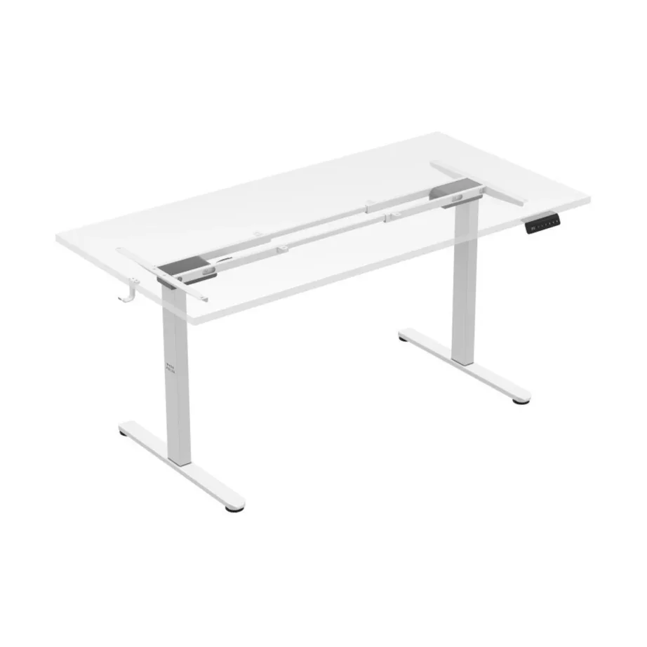 Mark Adler MA-XENO 4.5 White elektriline reguleeritava kõrgusega terasest lauaraam 73–119 cm, kandevõime 100 kg, mälufunktsioon, seljakoti hoidik, kontori- ja kodukasutuseks – 3