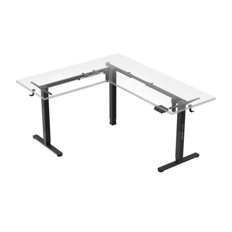 Mark Adler MA-XENO 7.6 must terasest elektriline reguleeritava kõrgusega lauaalus 120x115 cm, mälufunktsiooniga, 80 kg kandevõimega, kontori ja mängulaua jaoks