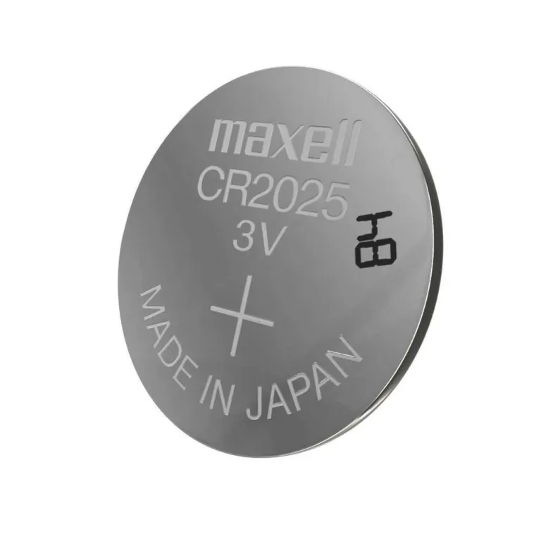 Maxell MX-131265 CR2025 3V liitiumnööppatarei, 5 tk hõbedane ühekordne patarei