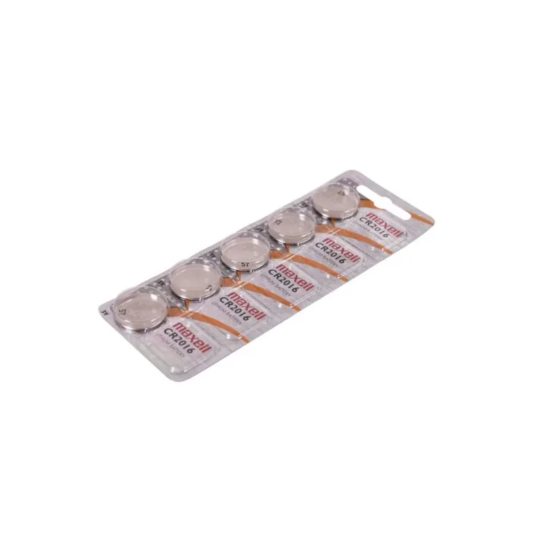 Maxell MX-131272 CR2016 3V 90mAh hõbedane tsink-mangaan patarei, 5 tk blisterpakendis