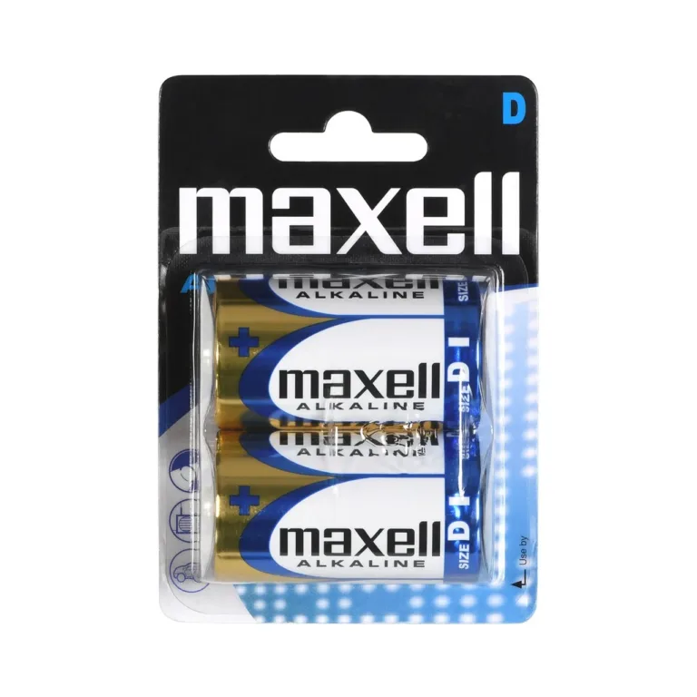 Maxell MX-161170 LR20 D-tüüpi 1,5 V alkaalipatareid, 2 tk blisterpakendis