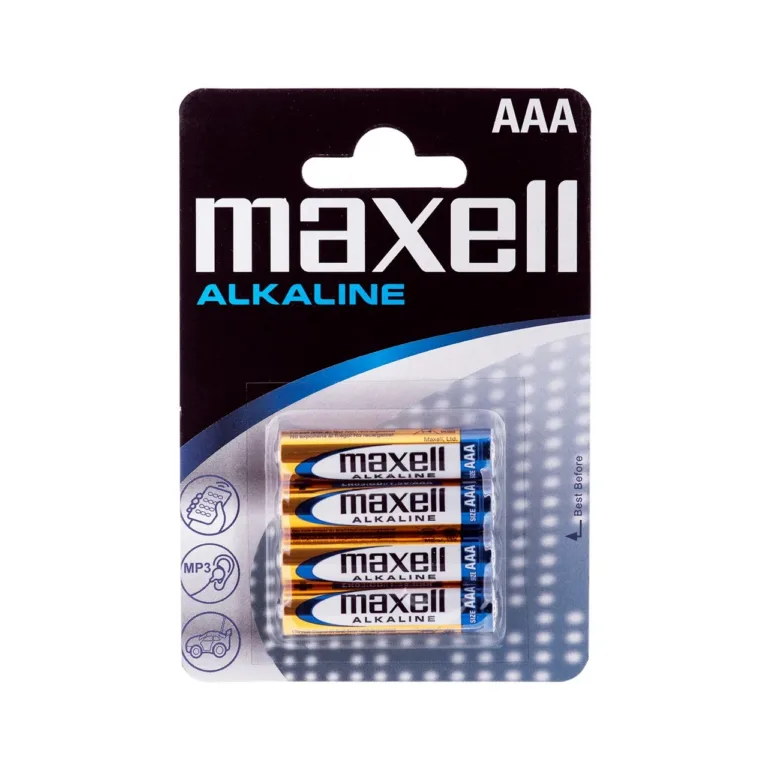 Maxell MX-164010 1,5 V AAA leelispatareid, 4 tk ühekordseks kasutamiseks