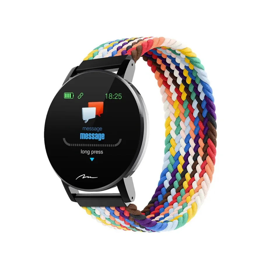 Media-Tech ACTIVEBAND THAITI MT871 1,3″ must nutikas spordikell, südame- ja vererõhu jälgimine, 150mAh, IP67, Bluetooth, nailonrihm, Android/iOS ühilduv – 11