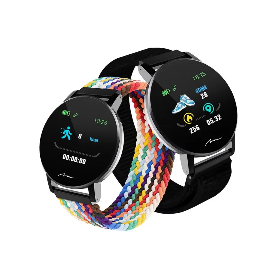 Media-Tech ACTIVEBAND THAITI MT871 1,3″ must nutikas spordikell, südame- ja vererõhu jälgimine, 150mAh, IP67, Bluetooth, nailonrihm, Android/iOS ühilduv – 15