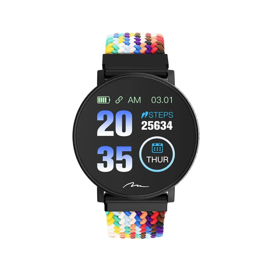 Media-Tech ACTIVEBAND THAITI MT871 1,3″ must nutikas spordikell, südame- ja vererõhu jälgimine, 150mAh, IP67, Bluetooth, nailonrihm, Android/iOS ühilduv – 17