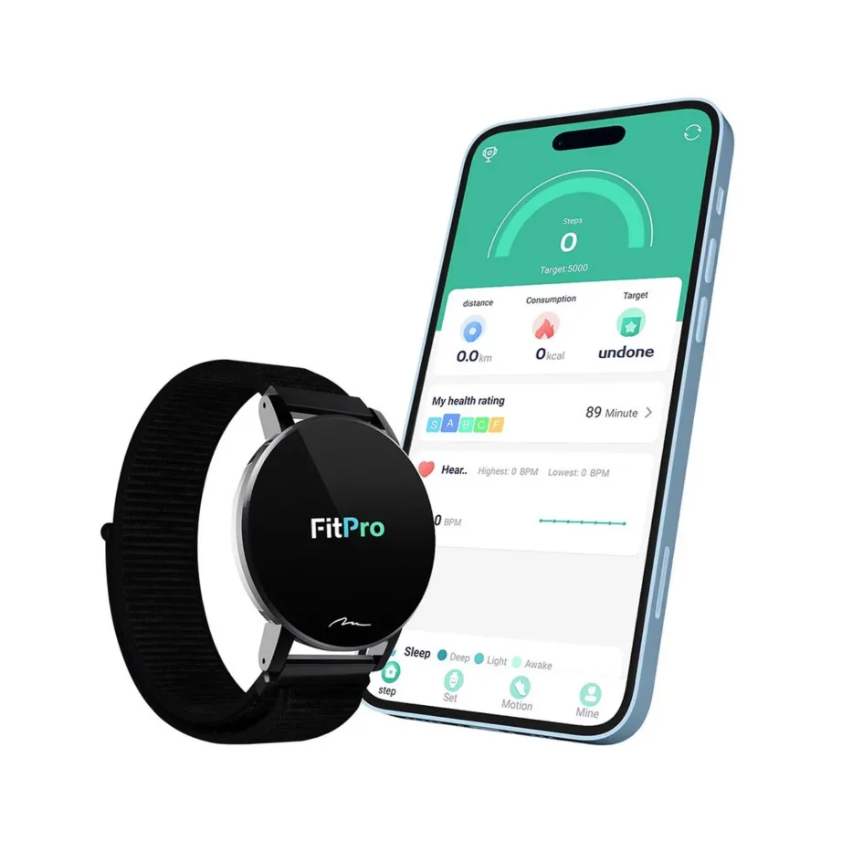 Media-Tech ACTIVEBAND THAITI MT871 1,3″ must nutikas spordikell, südame- ja vererõhu jälgimine, 150mAh, IP67, Bluetooth, nailonrihm, Android/iOS ühilduv – 5