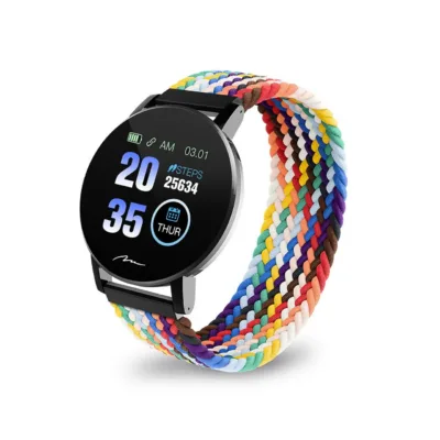 Media-Tech ACTIVEBAND THAITI MT871 1,3" must nutikas spordikell, südame- ja vererõhu jälgimine, 150mAh, IP67, Bluetooth, nailonrihm, Android/iOS ühilduv