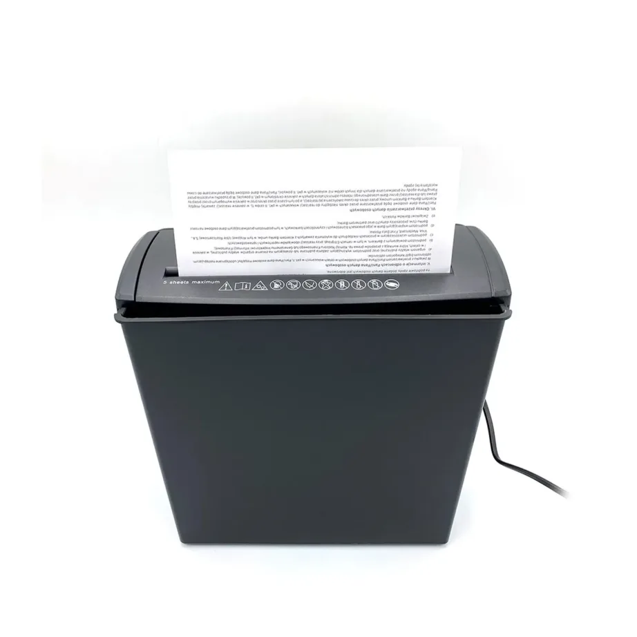 Media-Tech MT215 9,5 l must dokumentide hävitaja, P-1 turbetase, 22 cm pilu, krediitkaartidele – 3