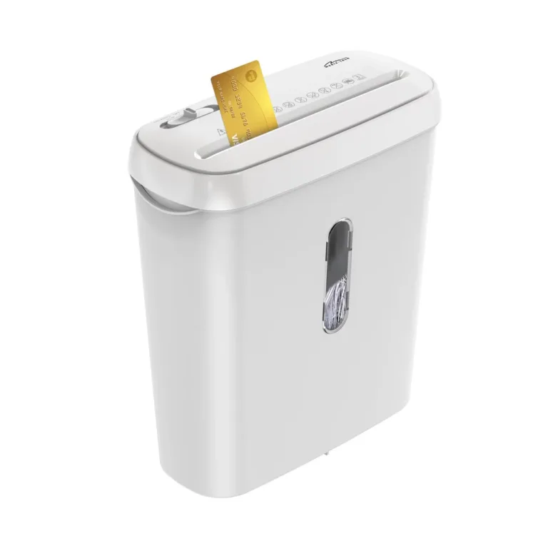 Media-Tech MT223 valge dokumentide ja krediitkaartide hävitaja, 8 L, 70 dB, 284x135x320 mm