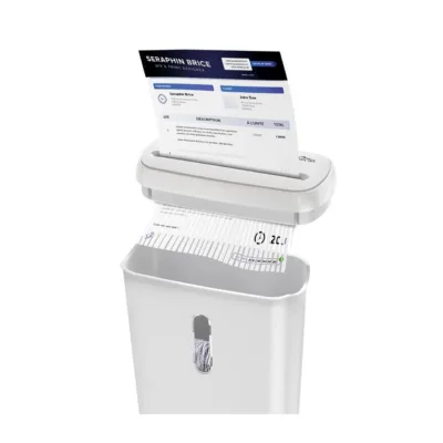 Media-Tech MT223 valge dokumentide ja krediitkaartide hävitaja, 8 L, 70 dB, 284x135x320 mm