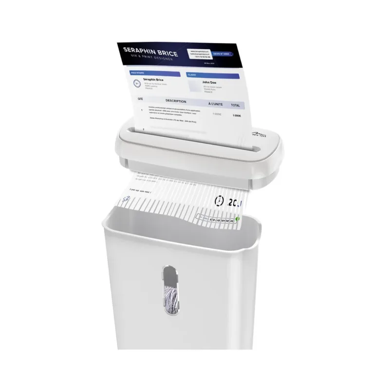 Media-Tech MT223 valge dokumentide ja krediitkaartide hävitaja, 8 L, 70 dB, 284x135x320 mm