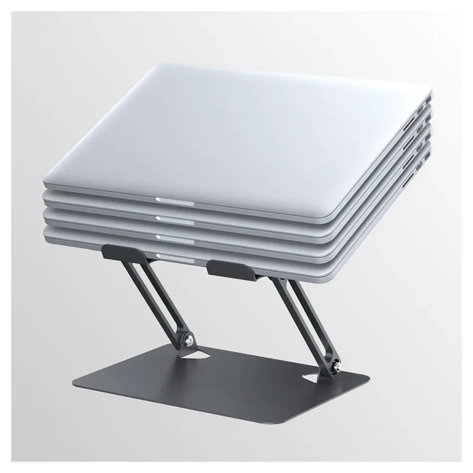 Media-Tech MT2661 hõbedane reguleeritav 17″ sülearvutialus, kokkupandav, teras/alumiinium – 5