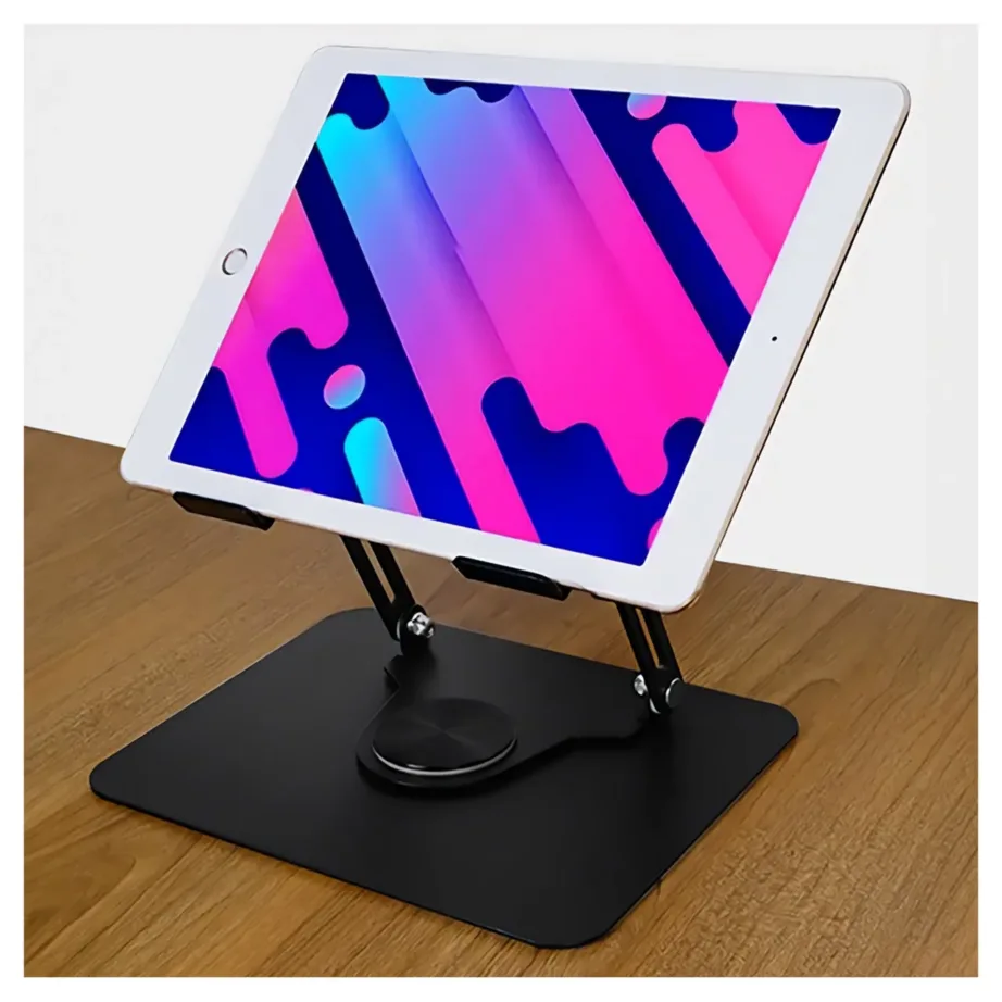 Media-Tech MT2662 10–17″ alumiiniumist ja terasest must pööratav ning reguleeritav sülearvutialus, kokkupandav – 3