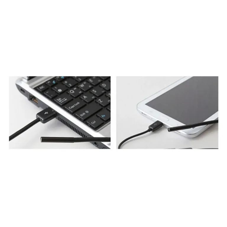 Media-Tech MT4095 5 m USB endoskoopkaamera, IP67 veekindel, 6 LED-iga, 640x480 px, Windows/Android tugi